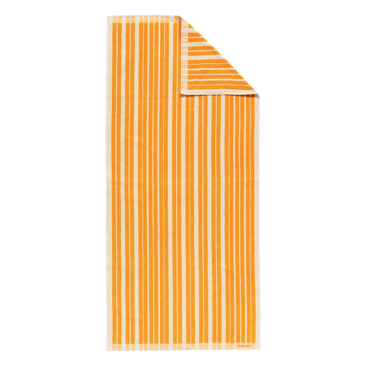 Asciugamano Raide, 70 x 150 cm, zafferano - crema